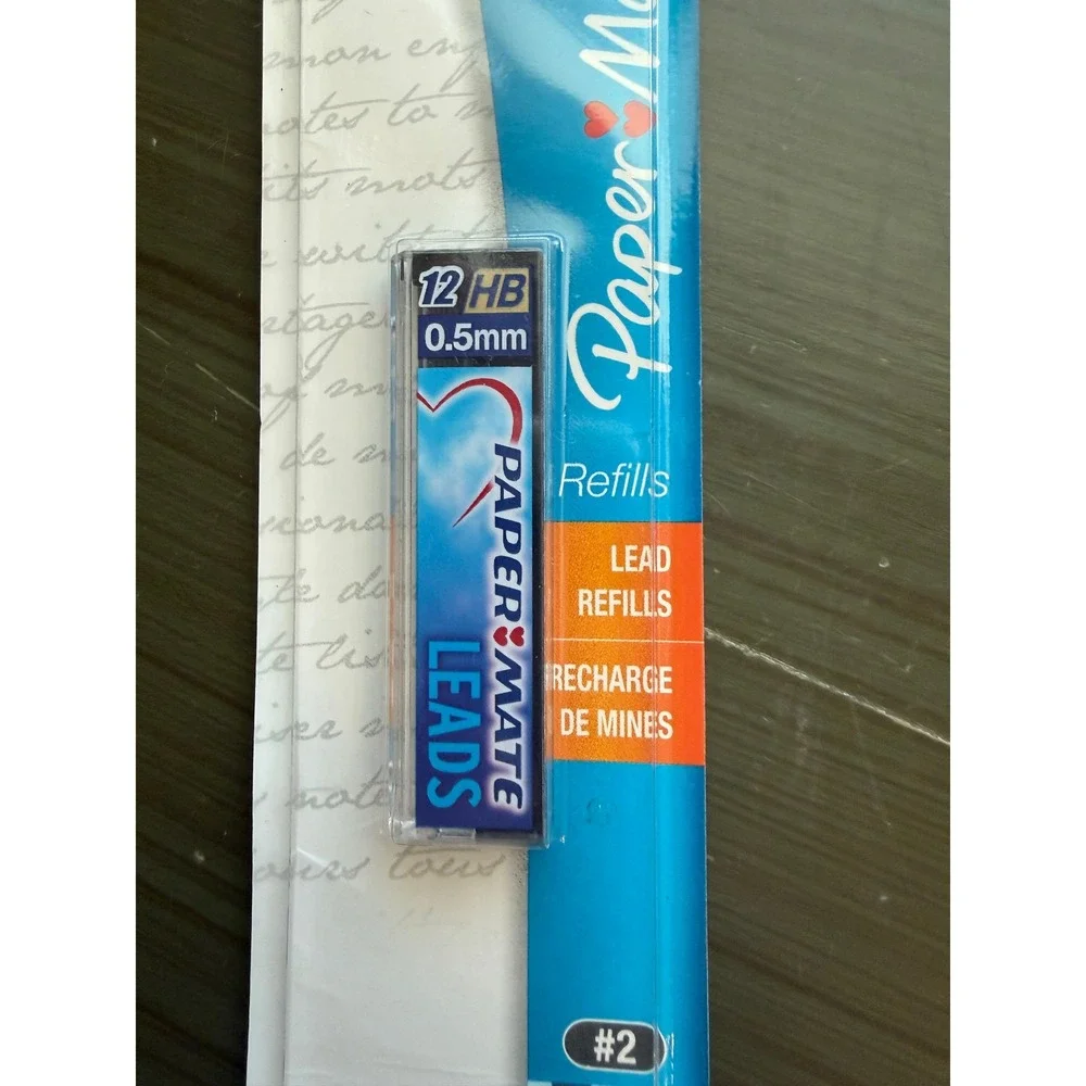 Paper‎ Mate Lead Refills 0.5mm HB #2 12 Count Precision Writing Leads